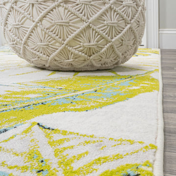 Monstera Tropical Leaves Area Rug